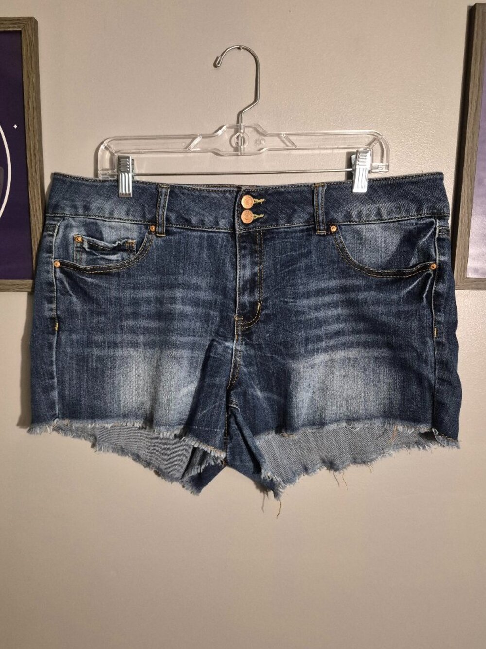Dark Blue Jean Shorts